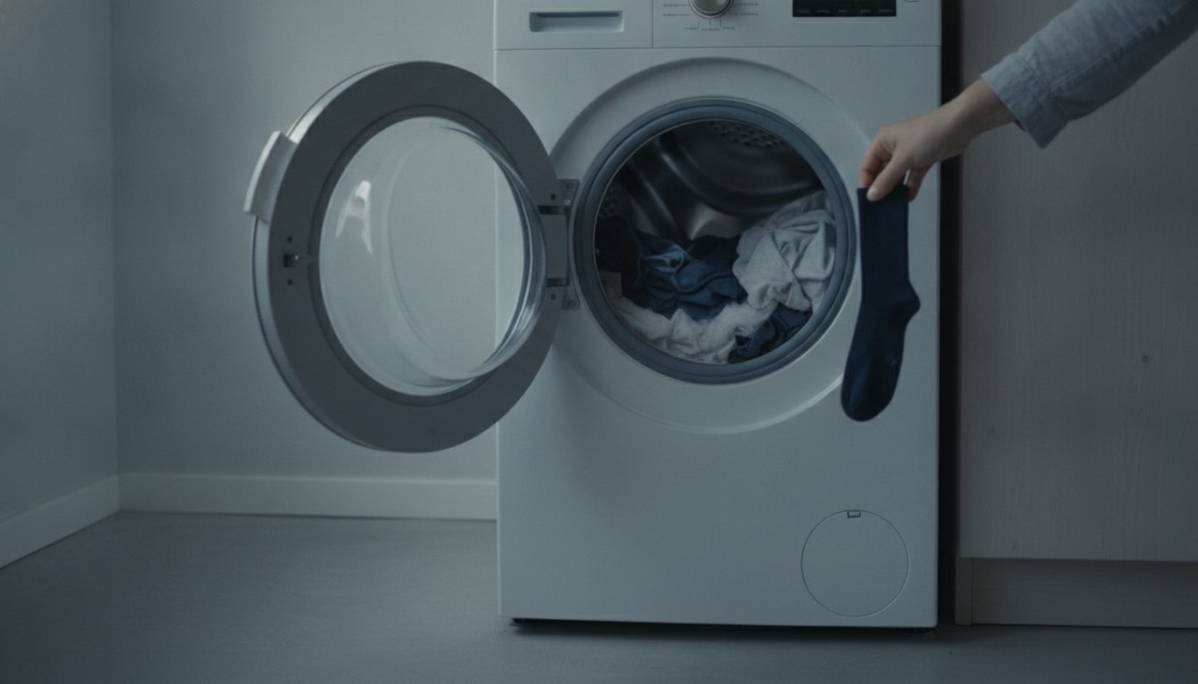Bosch vaskemaskine med åben luge under vask — Reload-funktion