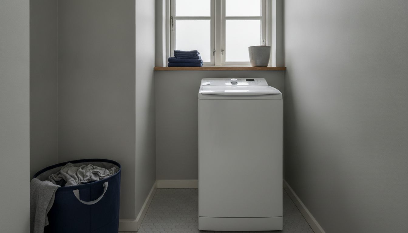 Electrolux topbetjent vaskemaskine i smalt rum
