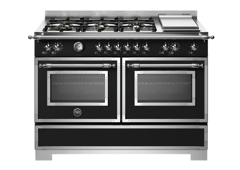 Bertazzoni Heritage 120 cm gaskomfur, 2 ovne Bertazzoni gaskomfur