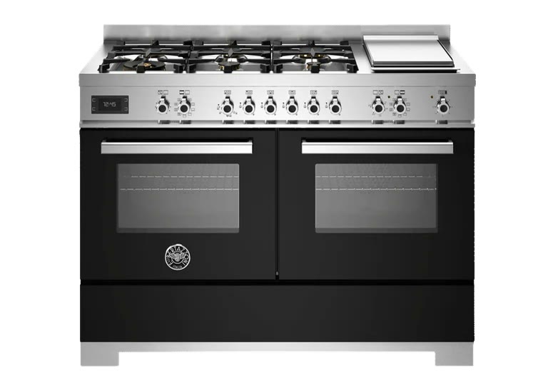 Bertazzoni Professional 120 cm gaskomfur, 2 ovne Bertazzoni gaskomfur