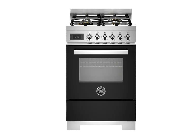 Bertazzoni Professional 60 cm gaskomfur (sort) Bertazzoni gaskomfur