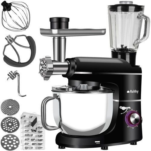 Køkkenmaskine 3-i-1 med blender og kødhakker køkkenmaskine